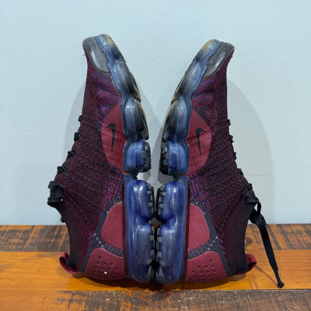 Nike Air VaporMax 2 Flyknit Mens 12 Team Red Racer Blue Running Shoes Sneakers - Picture 6 of 8